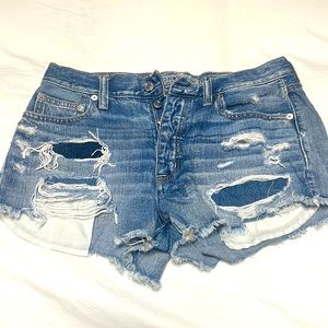 American Eagle stonewashed jeans shorts